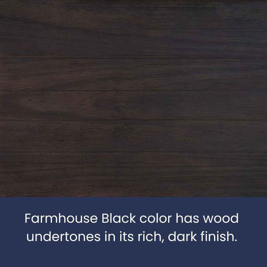 Grain Wood Furniture Montauk Solid Wood Bed, Twin Size, Farmhouse Black