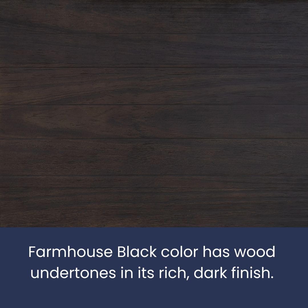 Grain Wood Furniture Montauk Solid Wood Bed, Twin Size, Farmhouse Black