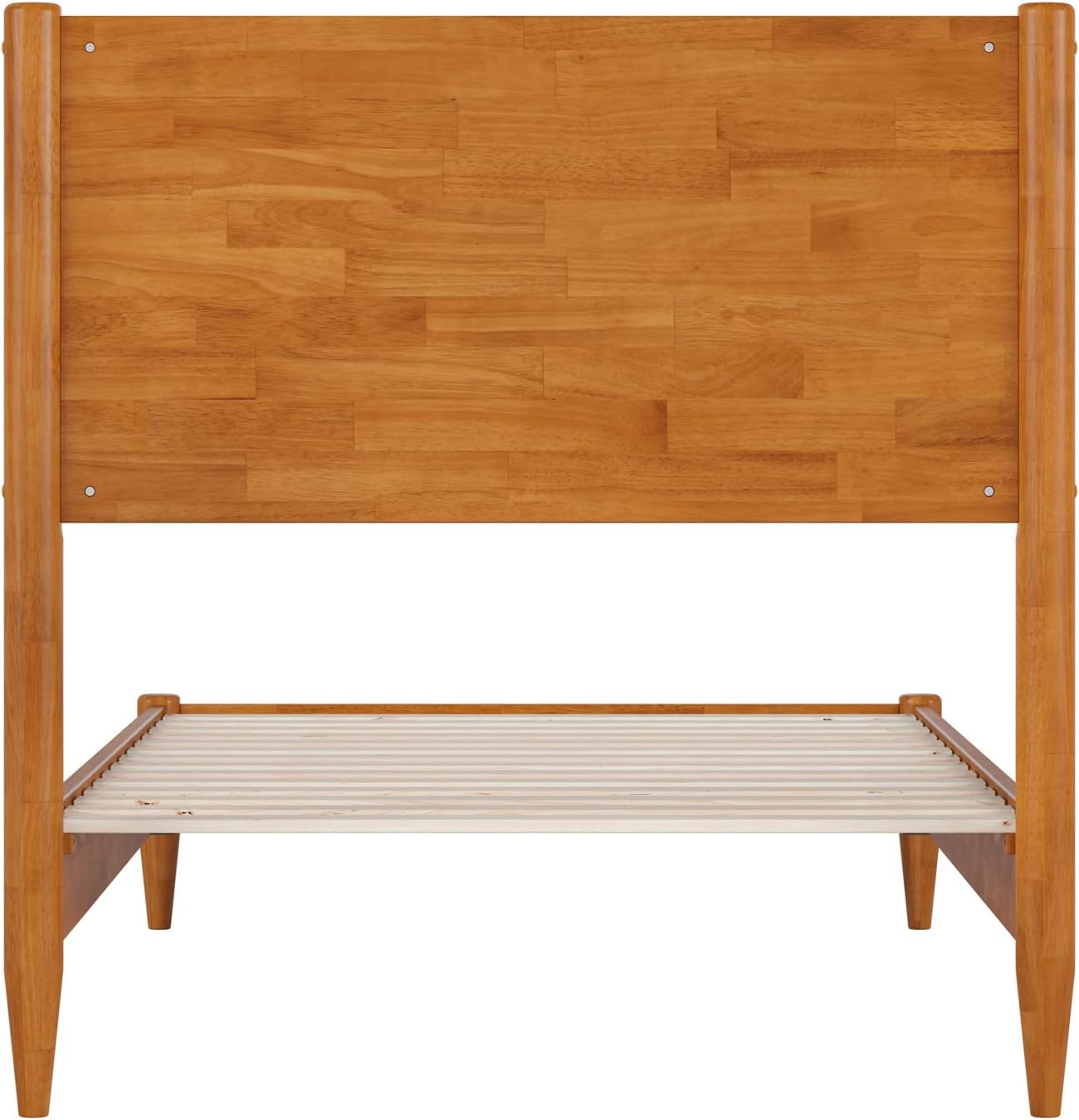 AFI, Pasadena Twin Solid Wood Low Profile Platform Bed, Light Toffee