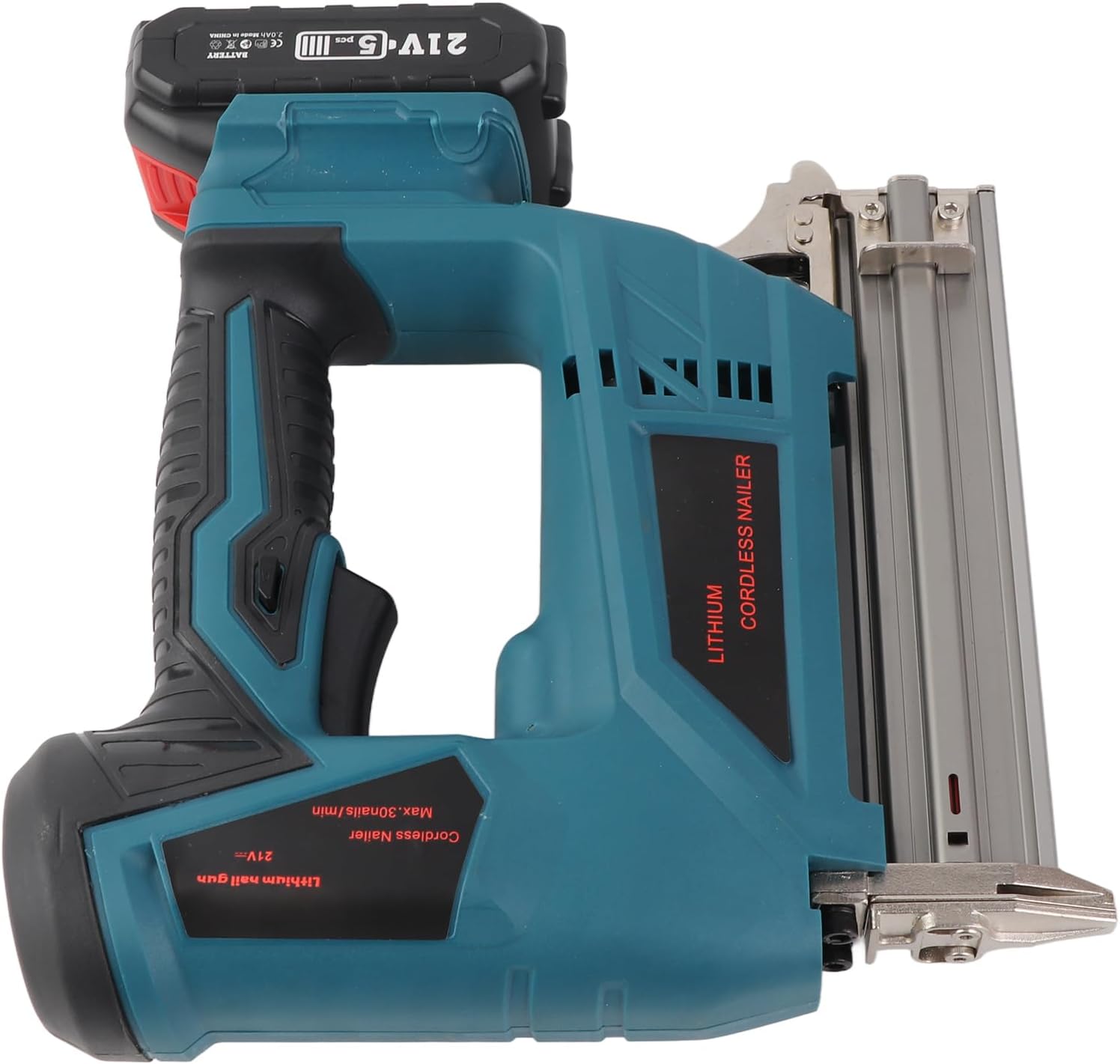 ciciglow Cordless Nail Durable Electric Brad Nailer for Woodworking Furniture Decoration, Portable Staple for F10 F15 F20 F25 F30 422J Nails