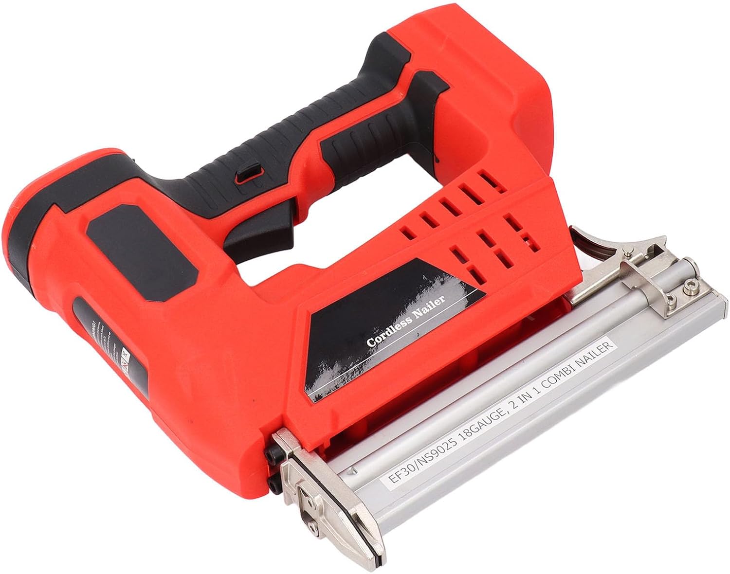 Cordless Brad Nailer 2 in 1 Multifunctional Battery Powered Nail Gun With Storage Box for Woodworking