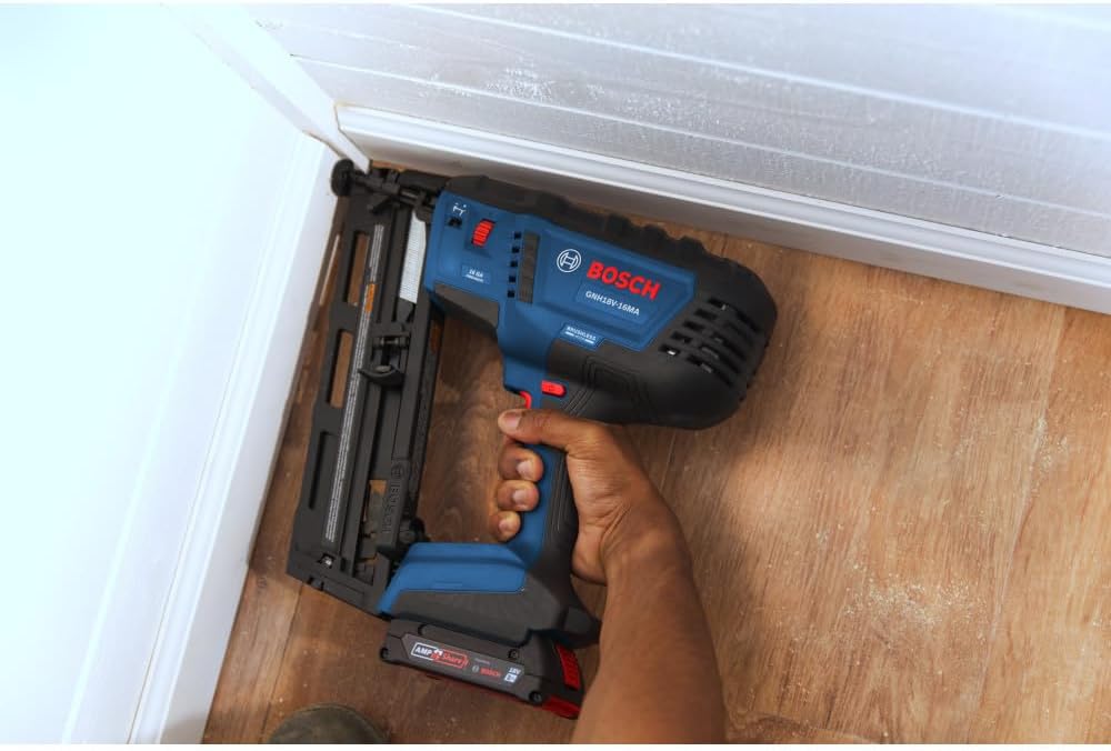 GNH18V-16MAB12 18V Brushless 16-Gauge Angled Finish Nailer Kit with (1) 2 Ah Standard Power Battery