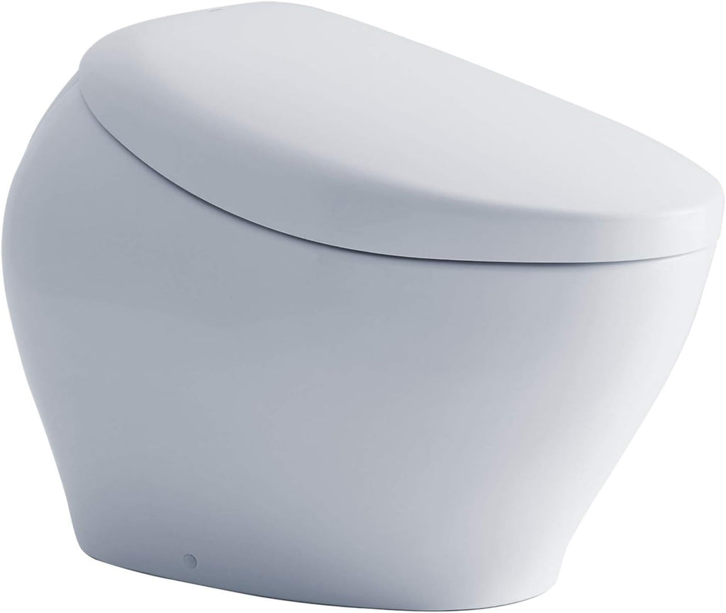 TOTO MS900CUMFG#01 NEOREST NX1 Dual Flush 1.0 or 0.8 GPF Toilet with Integrated Bidet Seat and EWATER+, Cotton White