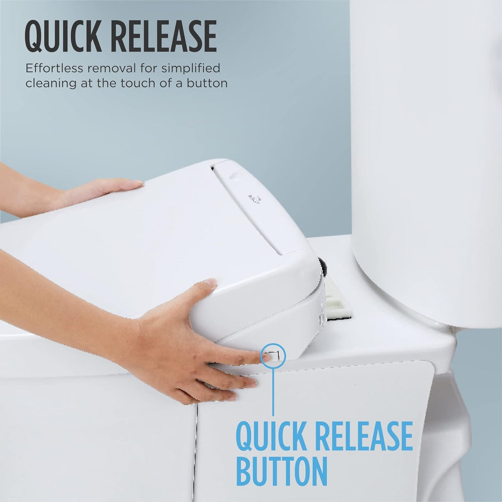 TOTO® WASHLET® A2 Electronic Bidet Toilet Seat with Heated Seat and SoftClose® Lid, Elongated, Cotton White - SW3004#01