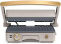 Panini Press Indoor Grill 2-in-1 Electric Contact Grill with Removable Nonstick Plates, 1200W Adjustable Temperature Sandwich Maker (Porcini Taupe)