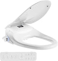TOTTE Bidet Toilet Seat Elongated, Bubble Foam Shield, Electric Bidet with Heated Water & Remote – Heated Bidet Seat with Auto Open/Close, Instant Warm Wash & Dry, LED Nightlight for Family