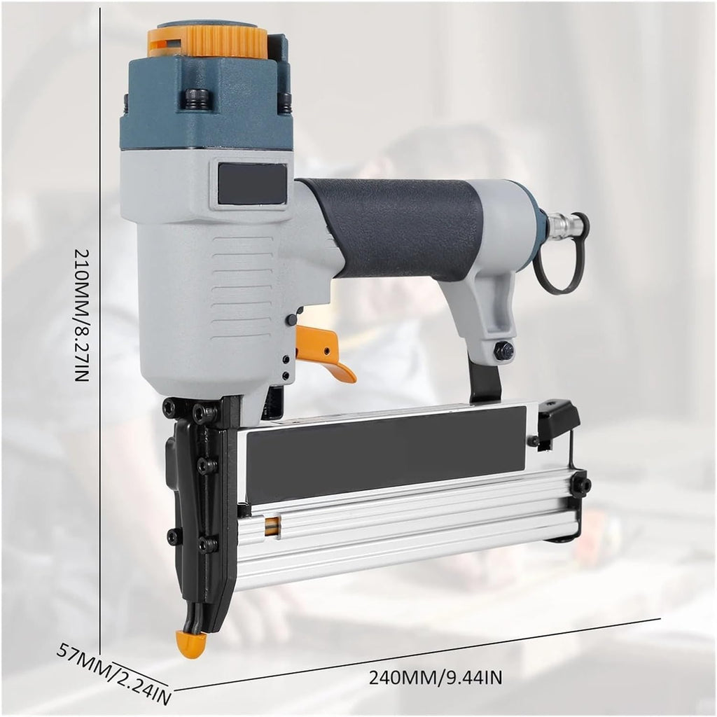 Oil-Free Pneumatic Staple Gun Air Nailer Carpenter Pneumatic Nail Tool T50 F50 440K 16Ga/18Ga Air Brads Nailer Nail Depth Adjustment