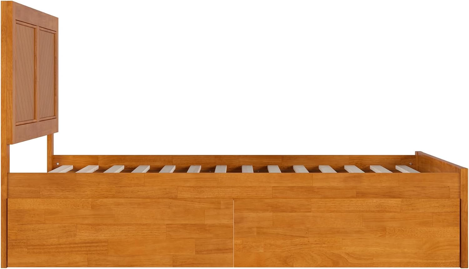 AFI, Canyon Full Platform Bed with Matching Footboard & Storage Drawers, Light Toffee
