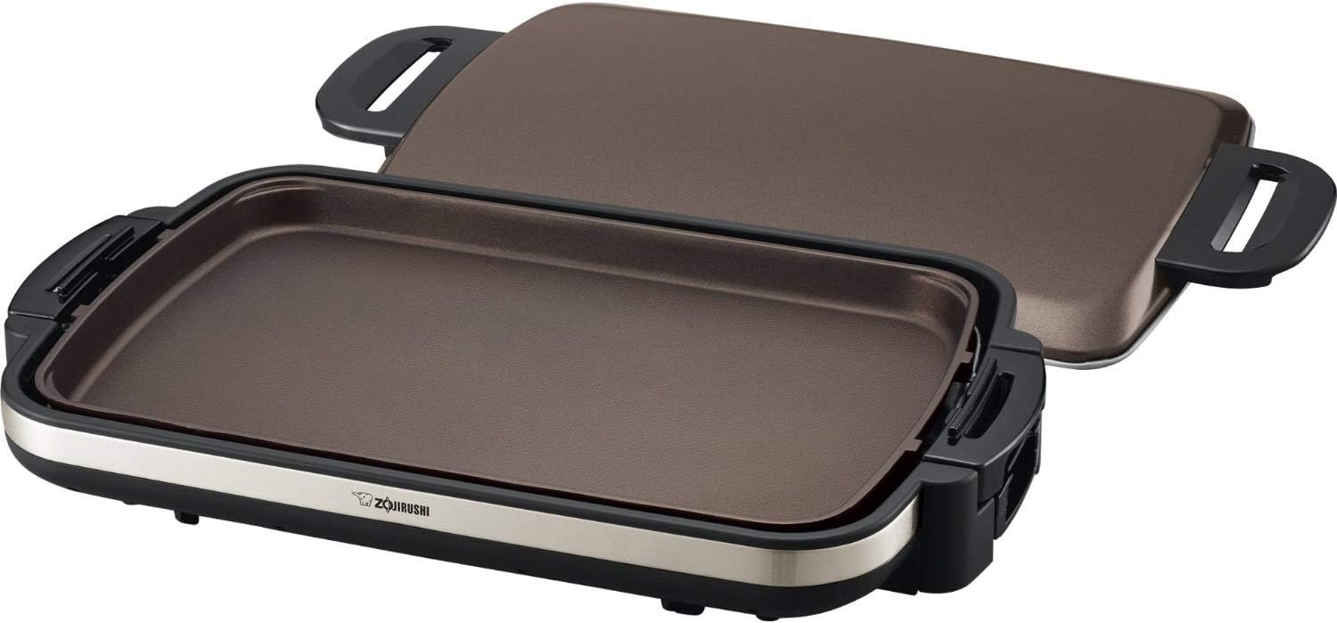 Gourmet Sizzler Electric Griddle Brown Aluminum Metal Stainless Steel Non-stick Surface Variable Temperature Control