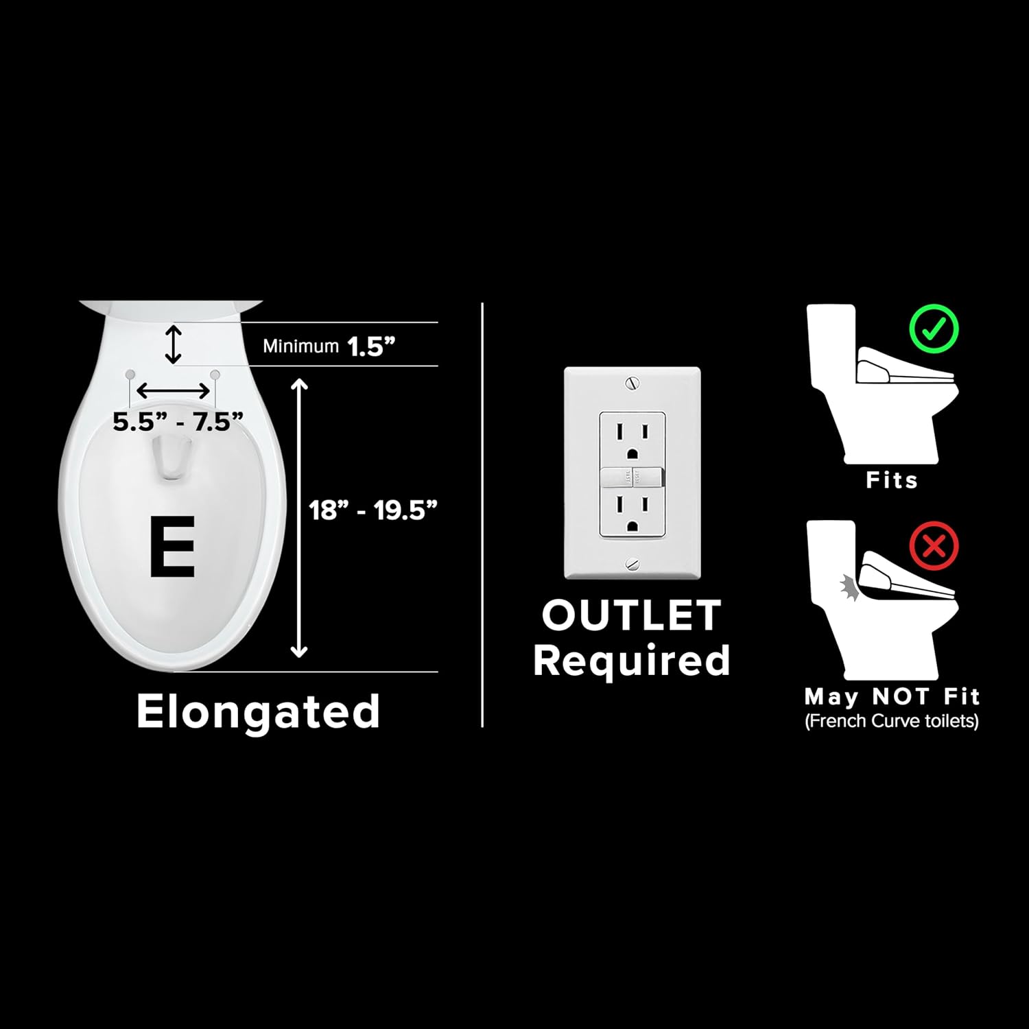 SmartBidet® SB-3000 Electric Smart Bidet Toilet Seat for Elongated Toilets with Remote Control with Screen, Unlimited & On Demand Warm Water