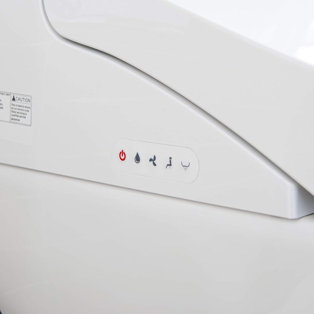 WOODBRIDGE B0960S Auto Flush, Auto Open & Auto Close, 1.28 GPF Single Flush Toilet with Smart Toilet Seat and Wireless Remote Control, Chair Height