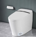 EchosLife Smart Toilet with Bidet Built In, One Piece Elongated Toilet with Tank, Pump-Assisted Flush, Heated Seat, Warm Water Wash & Air Dryer, Foot Sensor Flush, LED Display