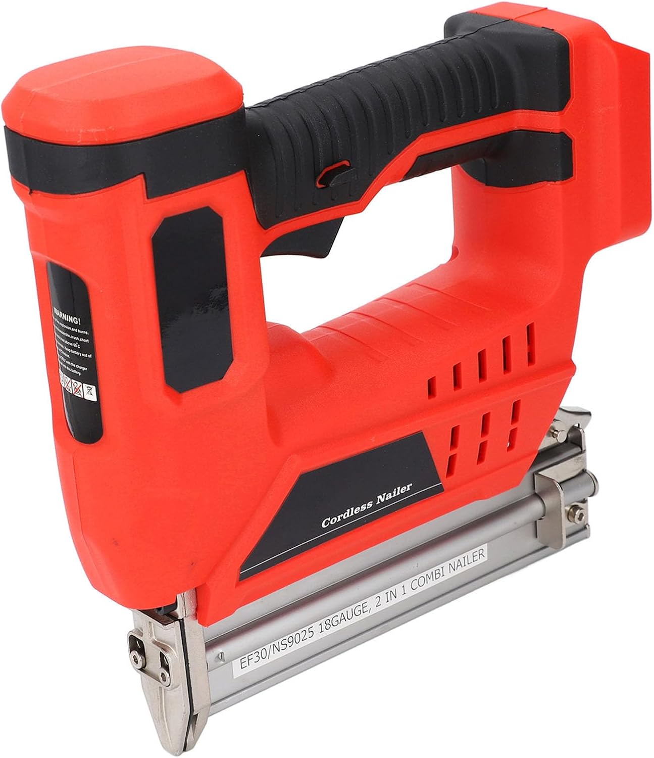 Cordless Brad Nailer 2 in 1 Multifunctional Battery Powered Nail Gun With Storage Box for Woodworking