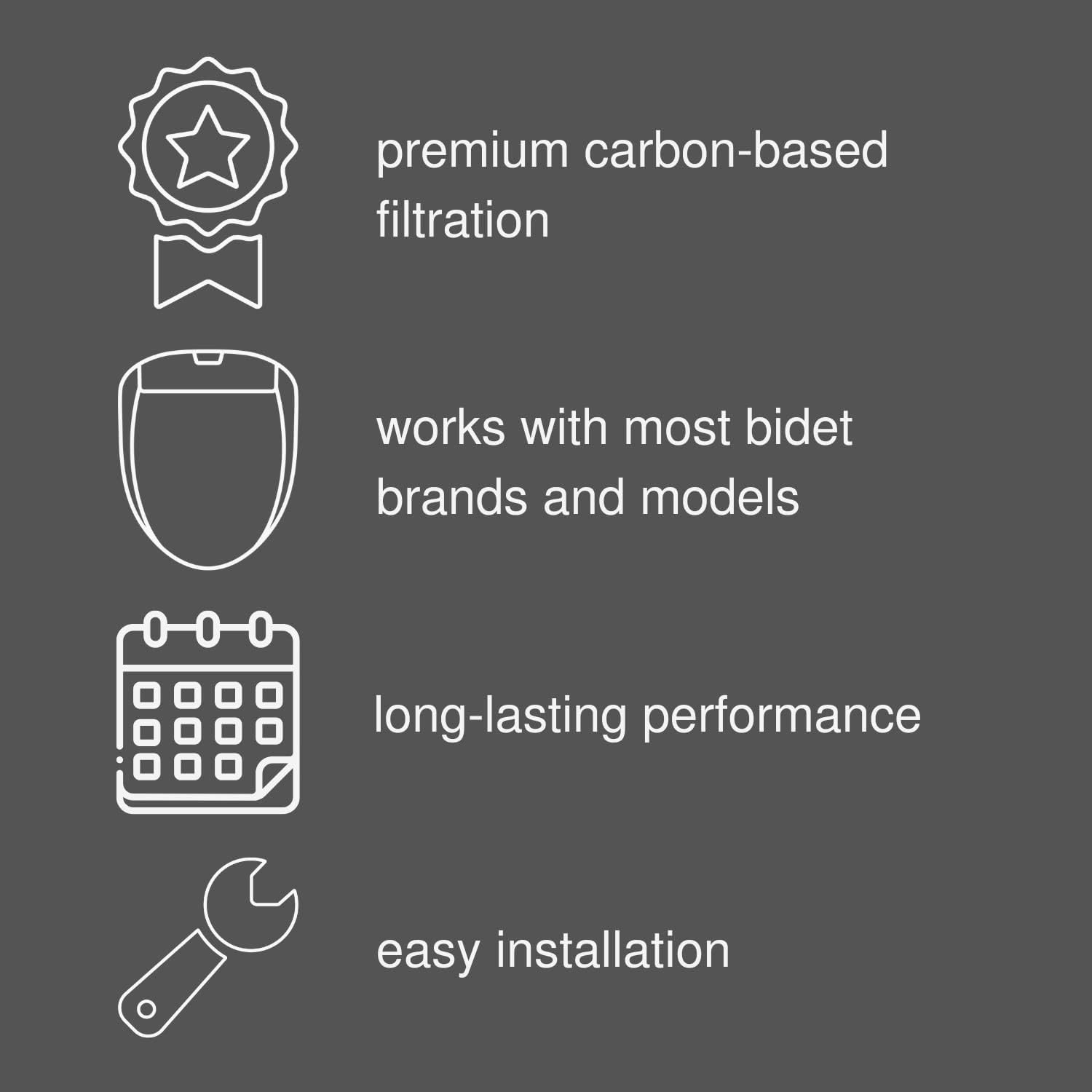 Brondell SE400-RW Swash Electric Bidet Seat for Round Toilets and Swash Filter Bundle