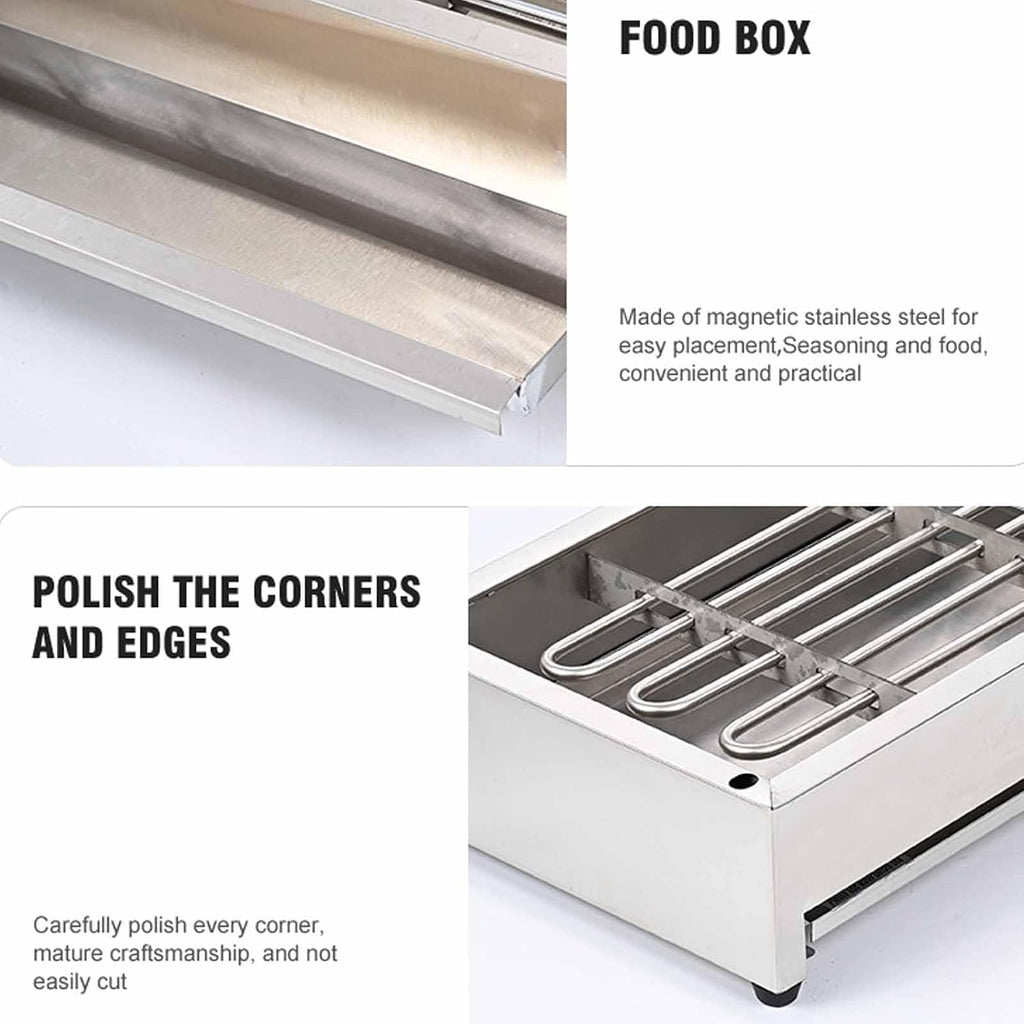Electric Smokeless Indoor Grill, 1700W Stainless BBQ Grill Griddle Grill with Temperature Control 50-300°C & Non-stick Removable Griddle Plate, High Power U-heaters & Durable, For Camping
