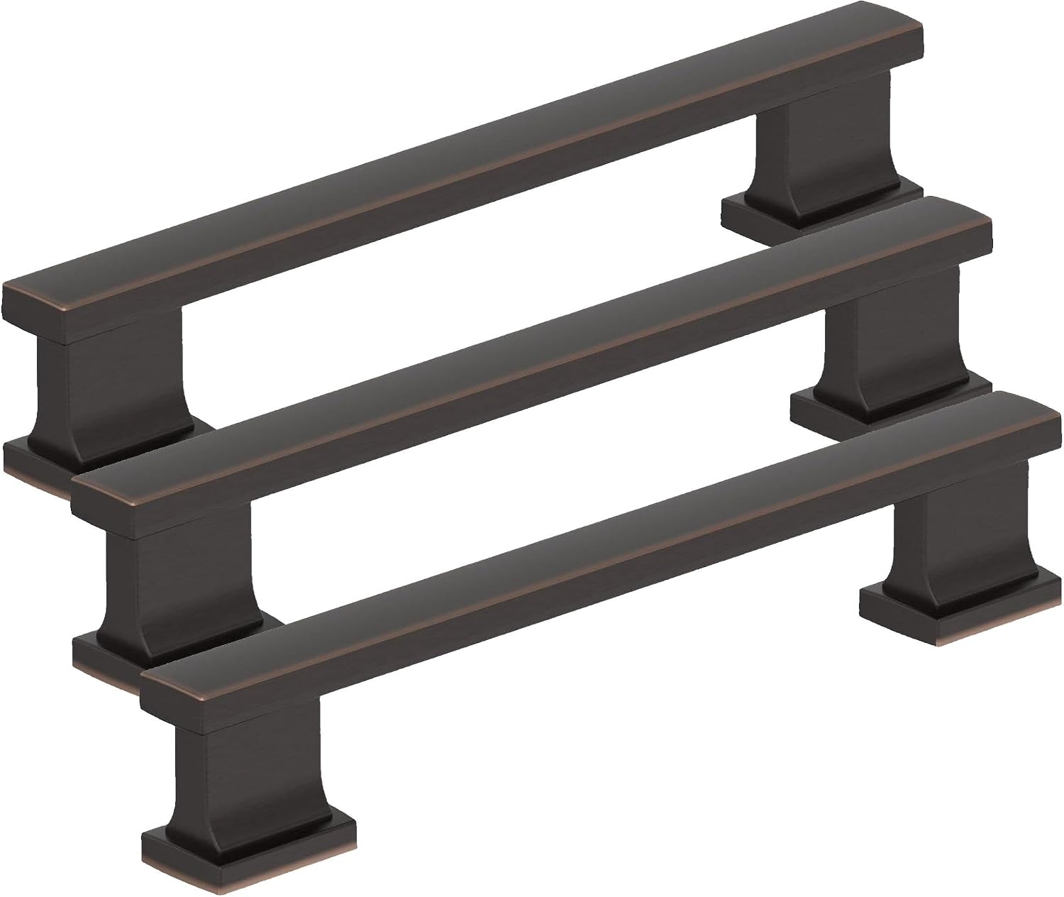 Amerock 10BX37092ORB | Oil Rubbed Bronze Cabinet Pull | 5-1/16 inch (128mm) Center-to-Center | 30 Pack | Triomphe | Furniture Hardware