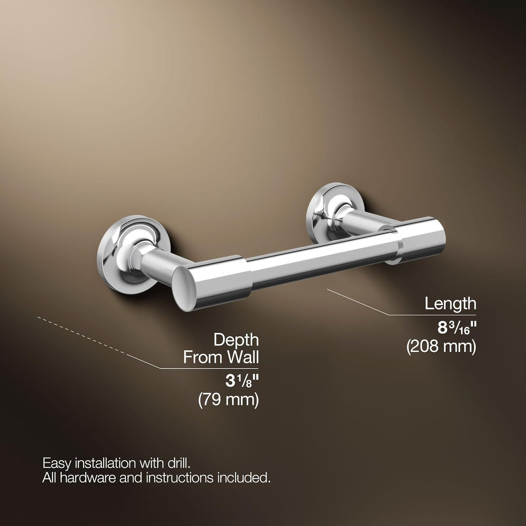KOHLER 14377-CP Purist® Toilet Paper Holder, Polished Chrome