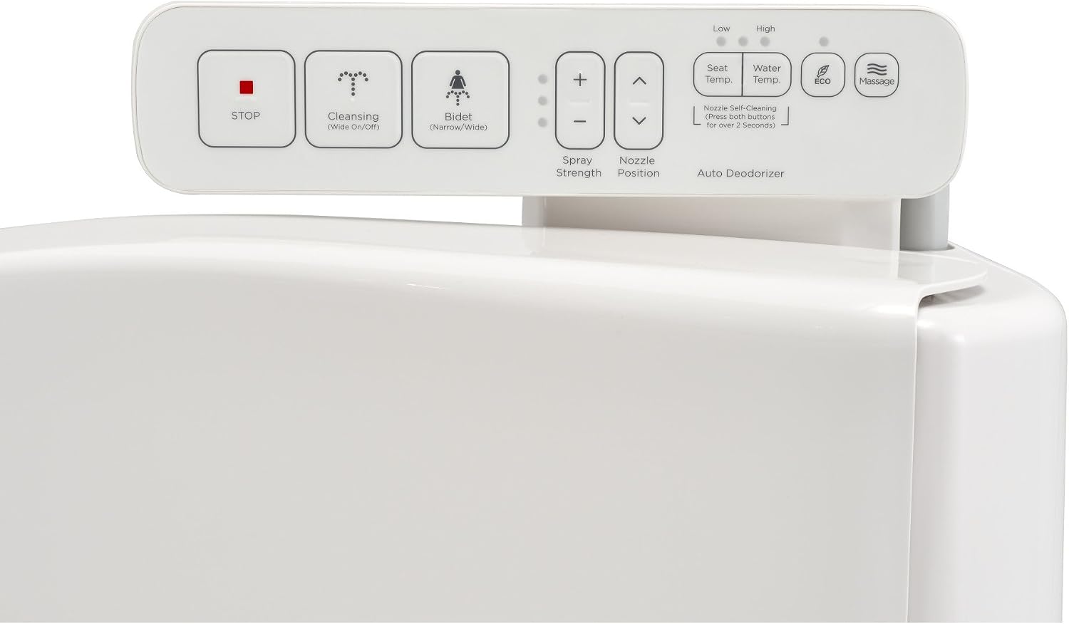 American Standard 8013A80GPC-020 Advanced Clean AC 1.0 Spa let Bidet Seat With Side Panel Operation