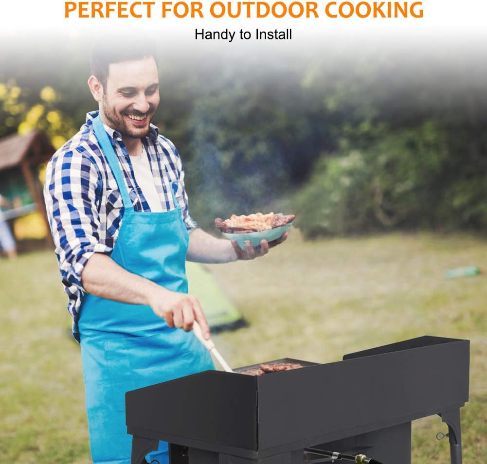 Camplux Camping Stove 2 Burners, Propane Burner 260,000 BTU, Heavy Duty Gas Stoves for Outdoor Cooking
