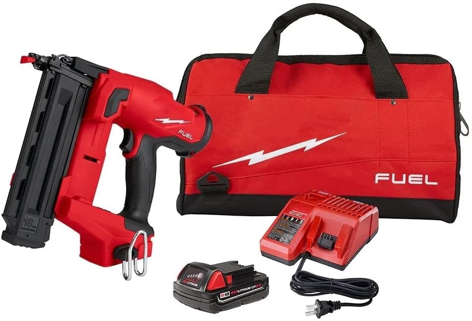 2746-21CT Brushless Cordless Brad Nailer for Milwaukee M18 18V FUEL 18-Gauge Brad Nailer Kit