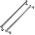 khtumeware 3 Pack Appliance Pull 18 Inch Hole Center Solid Brushed Satin Nickel Cabinet Pulls Heavy Duty Vintage Cabinet Handles for cabinets Dressers Kitchens Handles Bathroom cabinets