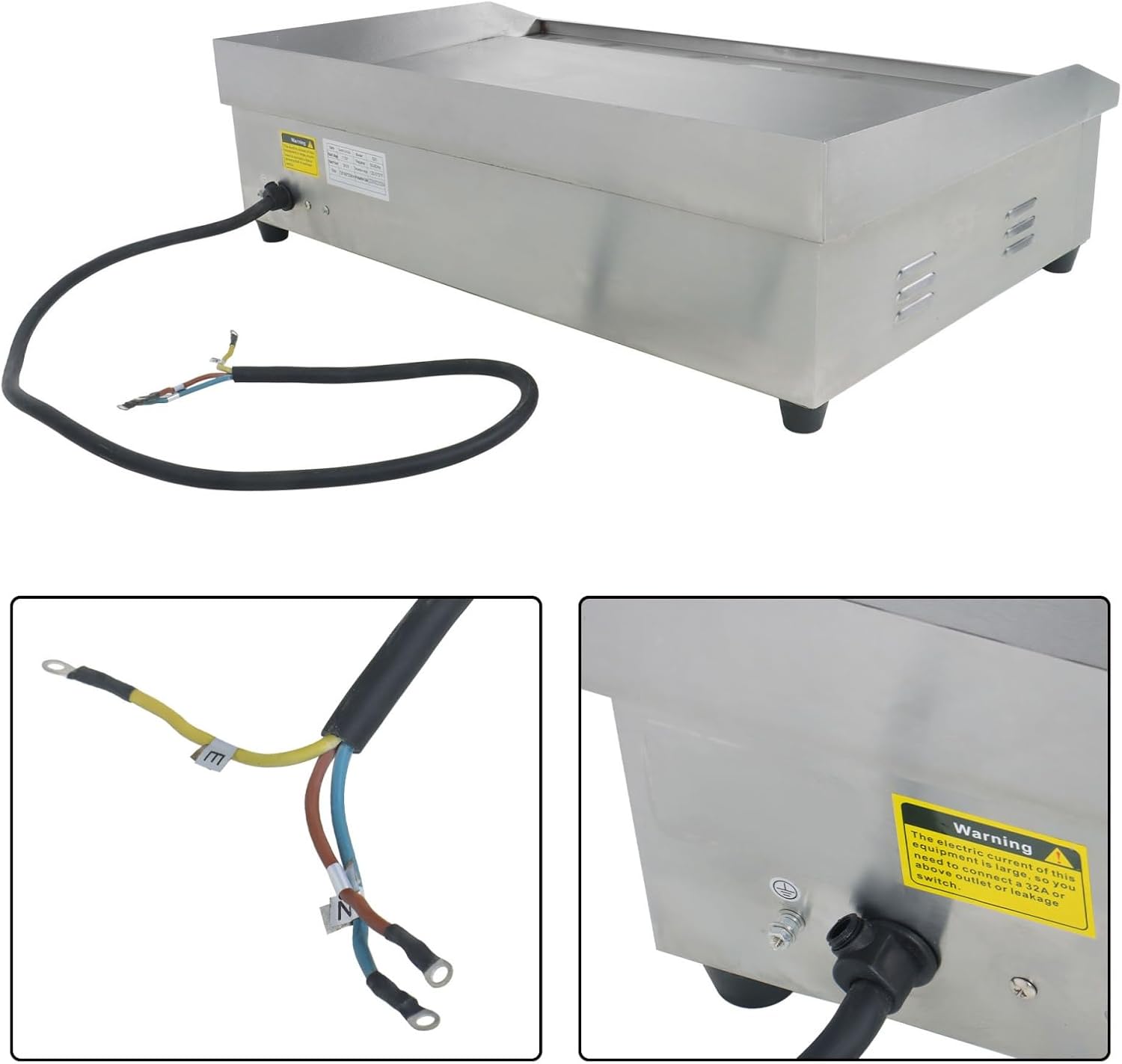 findmall 30 Inch Commercial Electric Griddle 3000W Countertop Flat Top Grill for Both Home and Commercial Environments