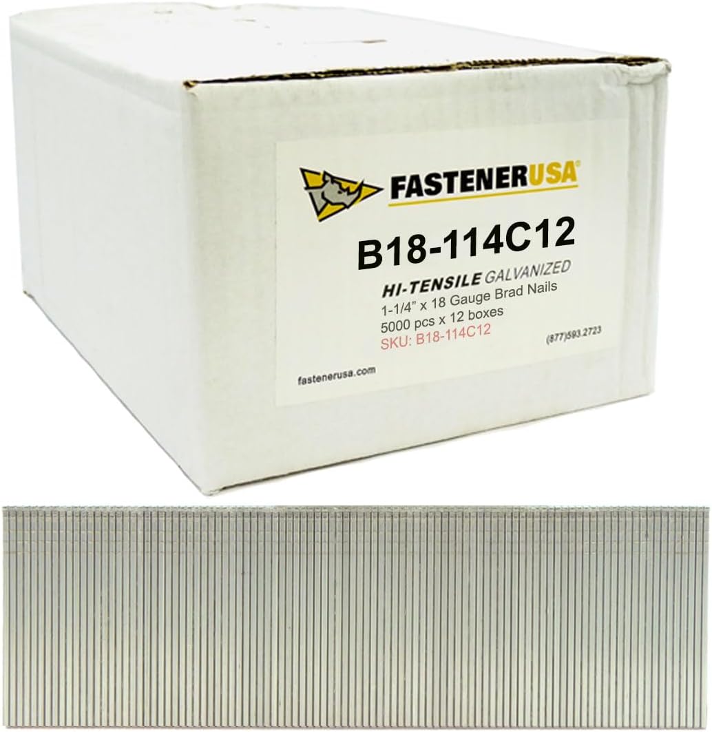 1-1/4' Brad Nails 18GA GALV 60,000ct