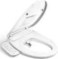 BRAVAT® Electronic Smart Bidet Toilet Seat – Heated Seat, Instant Warm Water, Stainless Steel Nozzle, Cleansing Rinse, Warm Air Dryer, Night Light, Easy Install, Elongated, White