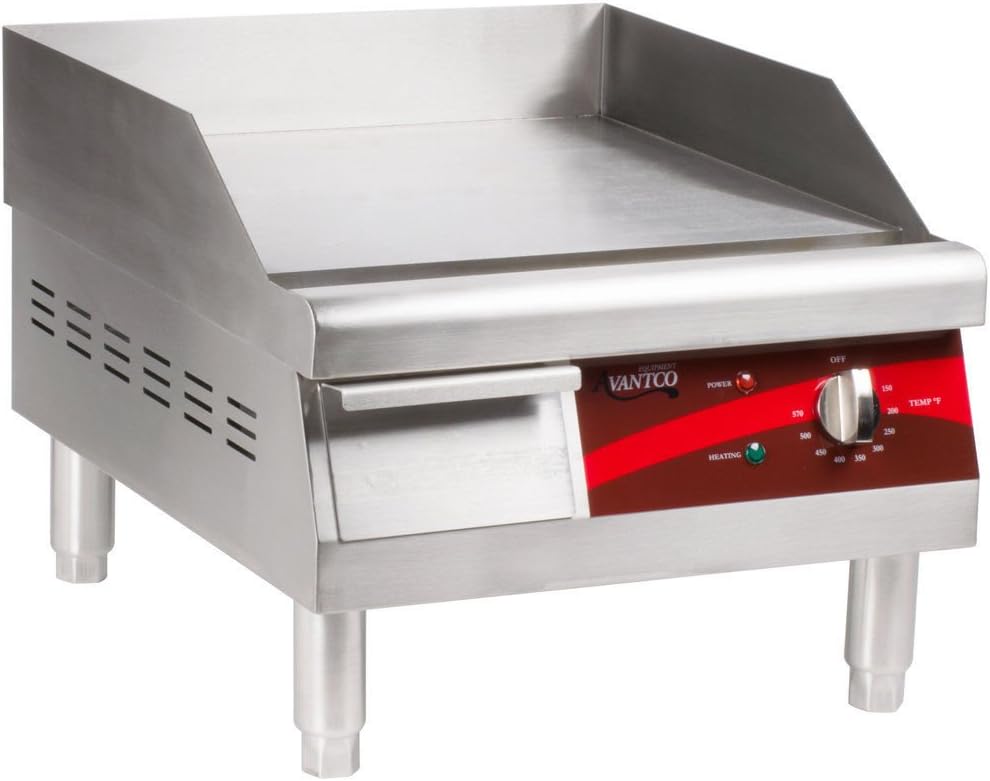 Avantco EG16N 16`` Electric Commercial Countertop Griddle ;supply_by_wedchef