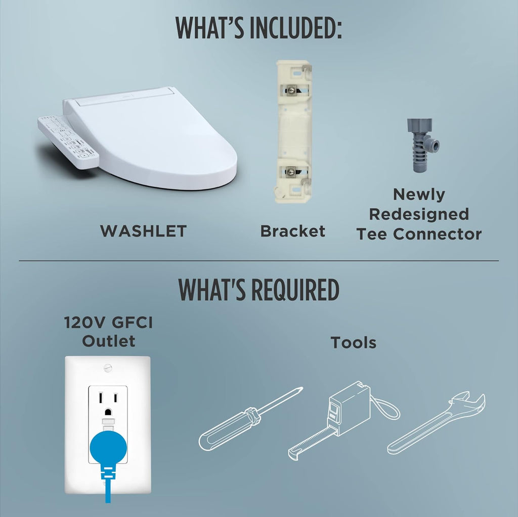 TOTO® WASHLET® A2 Electronic Bidet Toilet Seat with Heated Seat and SoftClose® Lid, Elongated, Cotton White - SW3004#01