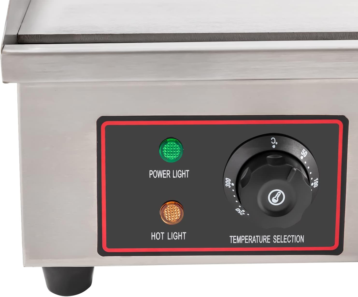 29'' Commercial Electric Griddle, 3000W Countertop Griddle Flat Top Grill Hot Plate BBQ Thermostatic Control Stainless Steel Grill 122°F-572°F Adjustable for Restaurant and Kitchen USA STOCK