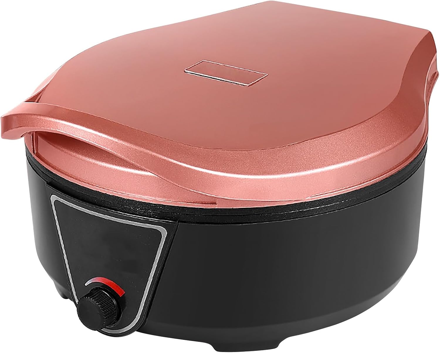 Electric Frying Pan, Electric Griddles, Pizza Maker Machine for Indoor Grill, for Pancakes, Cookies, Burgers(Pink)