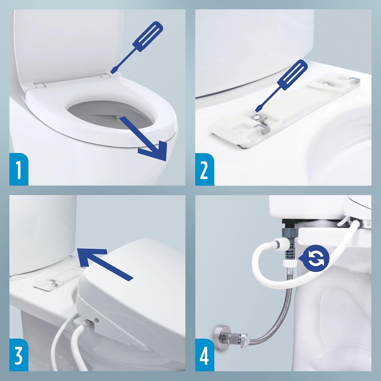 TOTO® WASHLET® C5 Electronic Bidet Toilet Seat with PREMIST and EWATER+ Wand Cleaning, Round, Cotton White - SW3083#01