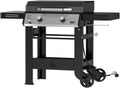 ONLYFIRE GRILLS Heavy Duty Propane Gas Griddle with Grill Cover, Premium 2-Burner Flat Top Gas Griddle with 518 sq.in Cooking Area, Foldable Side Tables, for Outdoor Patio Backyard BBQ Party, GS351