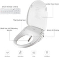 X3 Bidet Toilet Seat, Elongated Smart Toilet Seat with Air Dryer, Bidet Attachment for Toilet Warm Water with Soft Close, Electric Heated Bidet Seat with Self Cleaning Nozzel