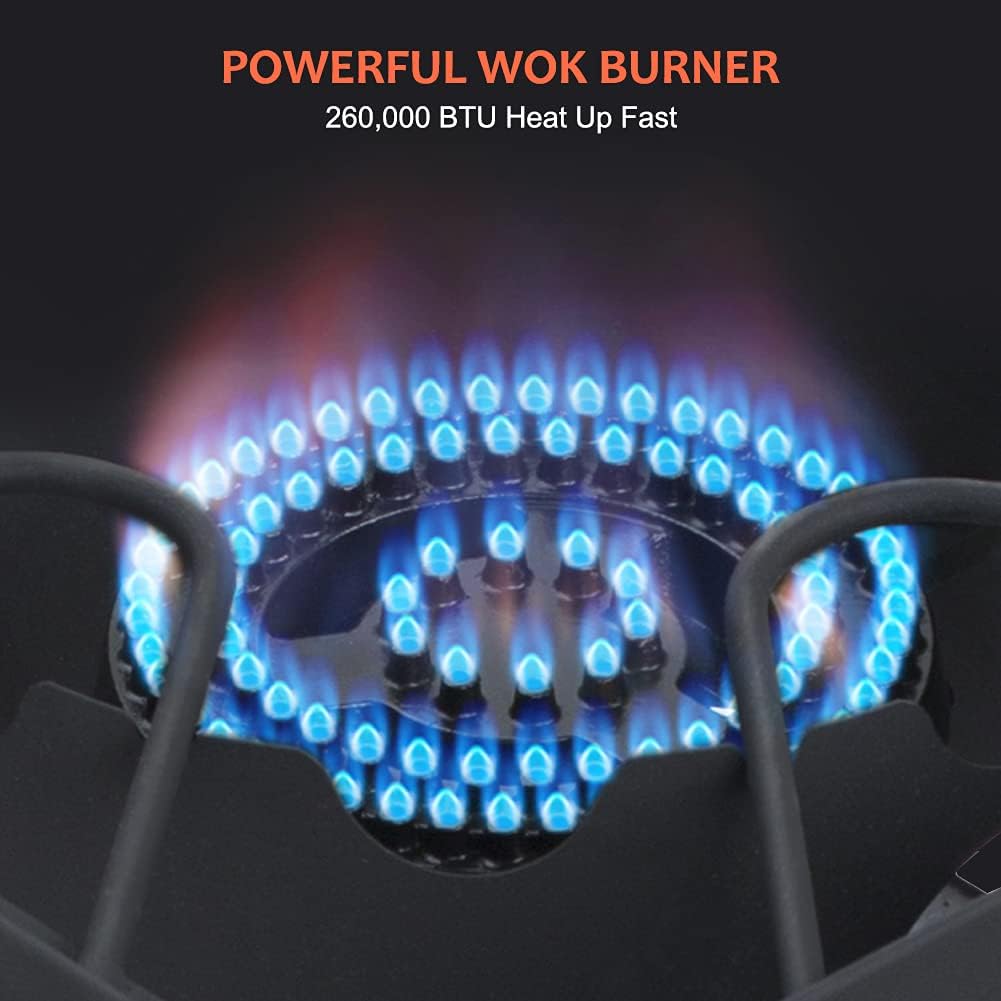 Camplux Camping Stove 2 Burners, Propane Burner 260,000 BTU, Heavy Duty Gas Stoves for Outdoor Cooking