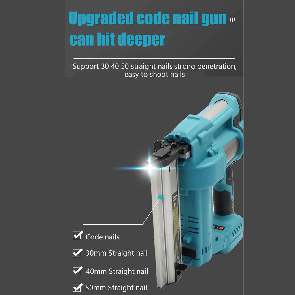 Zunate 18 Cordless Brad Nailer and Stapler, 2 in 1 Brushless Electric Nail Gun for Woodworking, Upholstery, Home Installation, Compatible with BL1815 BL1840 BL1860 Battery