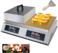 TECHTONGDA 110V Commercial Souffle Machine Souffle Pancake Maker Dorayaki Baker Double Plate Electric Griddle Digital Display Muffin Maker 26.3x13.8in Copper Heating Surface Fluffy Pancakes Machine