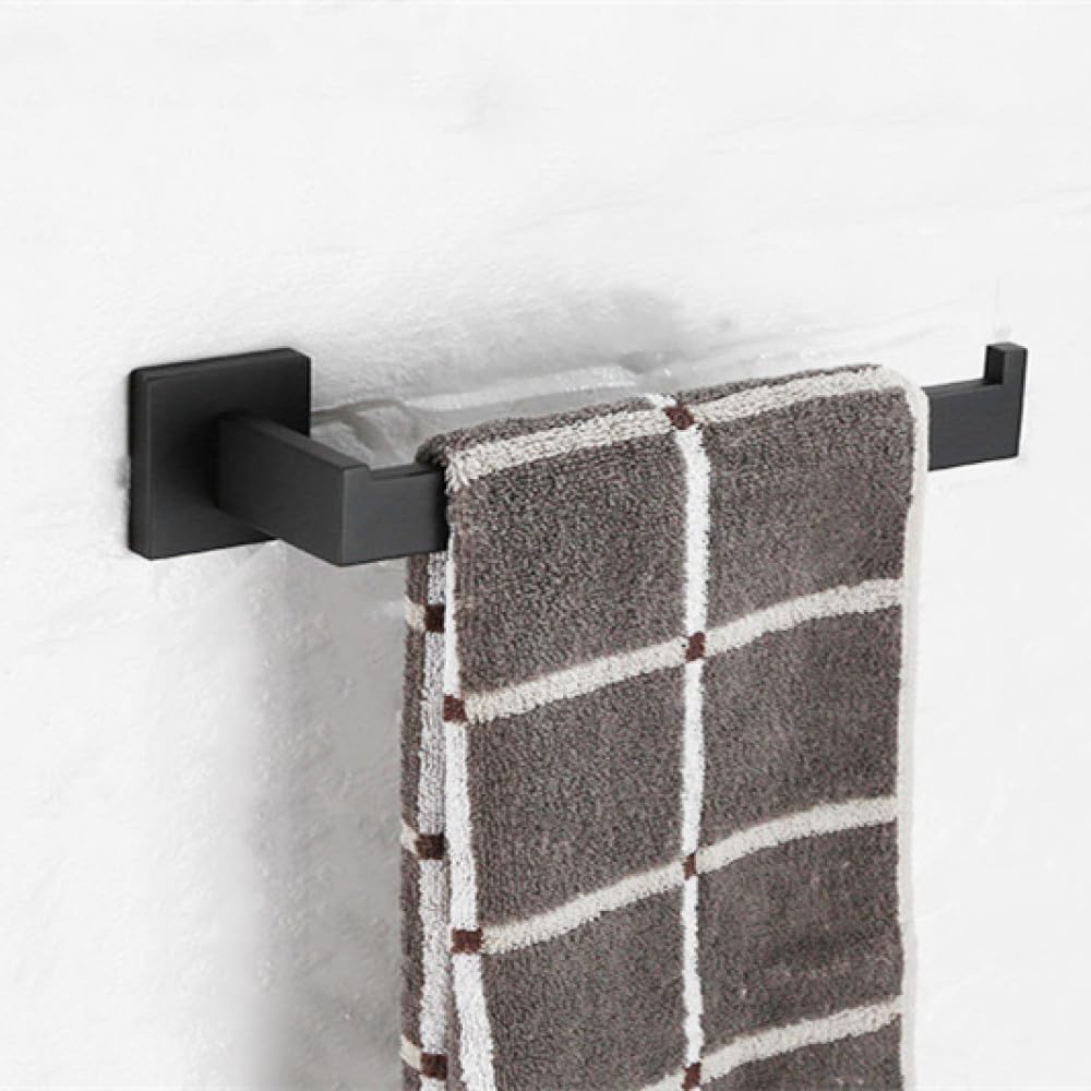 Matt Black Bathroom Hardware Set Kit Accessories Wall Shelf Towel Bar Rack Rail Robe Hanger Toilet Brush Roll Paper Holder Dish,MB 4 Piece Set