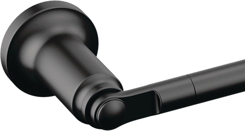 Delta Saylor 5-Piece Bathroom Set with 24 in. Towel Bar, 8 in. Hand Towel Holder, Toilet Paper Holder, Towel/Robe Hooks (2)| Matte Black Bathroom Accessories | Bathroom Hardware Set