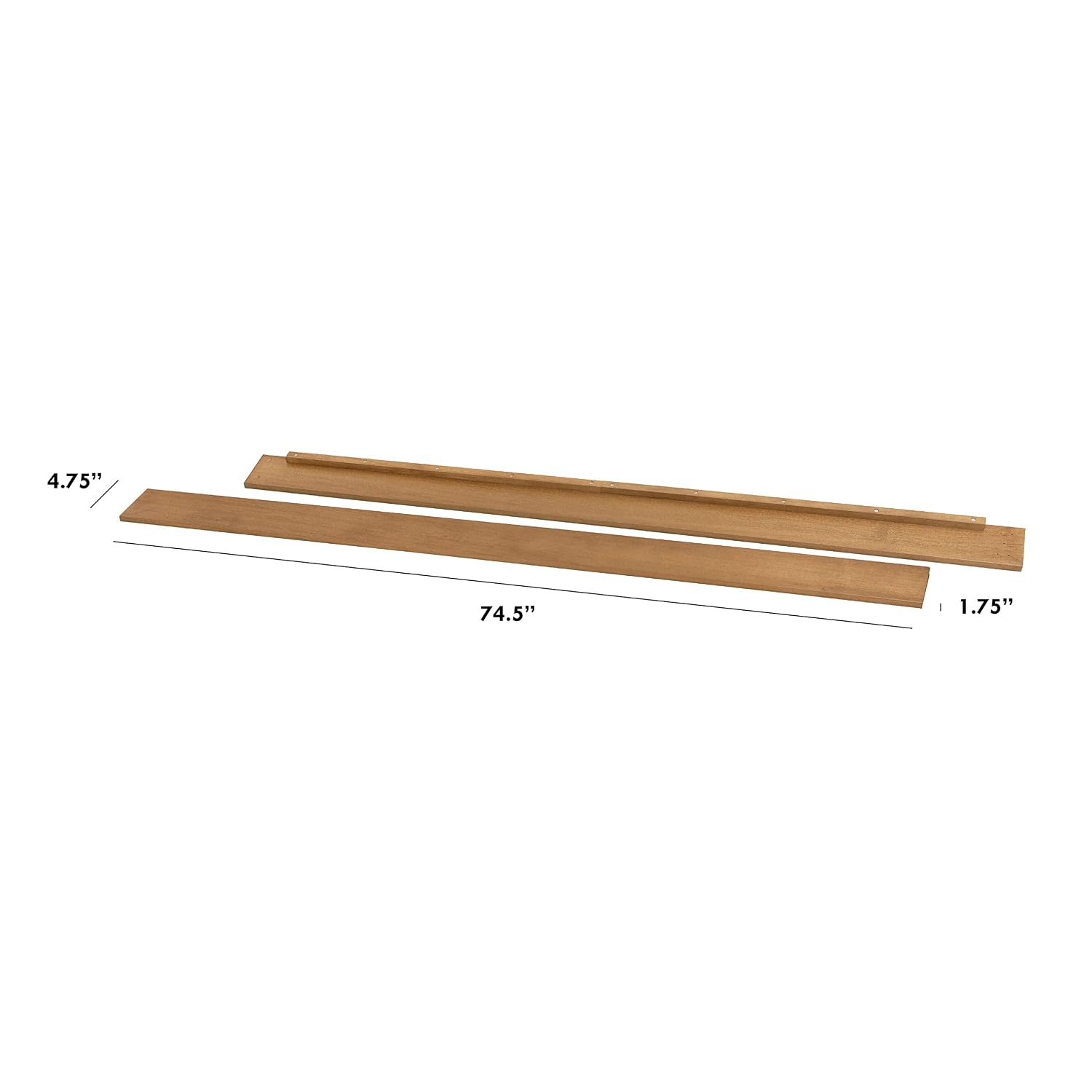 Davinci Hidden Hardware Twin/Full-Size Bed Conversion Kit (M5789) in Hazelnut