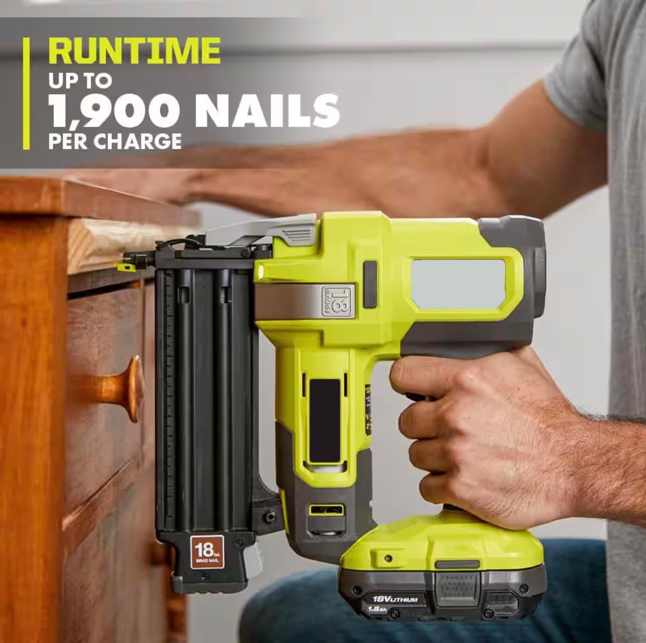 P321-PCL500B Fits for RYOBI 18V 18-Gauge Cordless AirStrike Brad Nailer with 18V Cordless 5 1/2 in. Circular Saw (Tools Only)