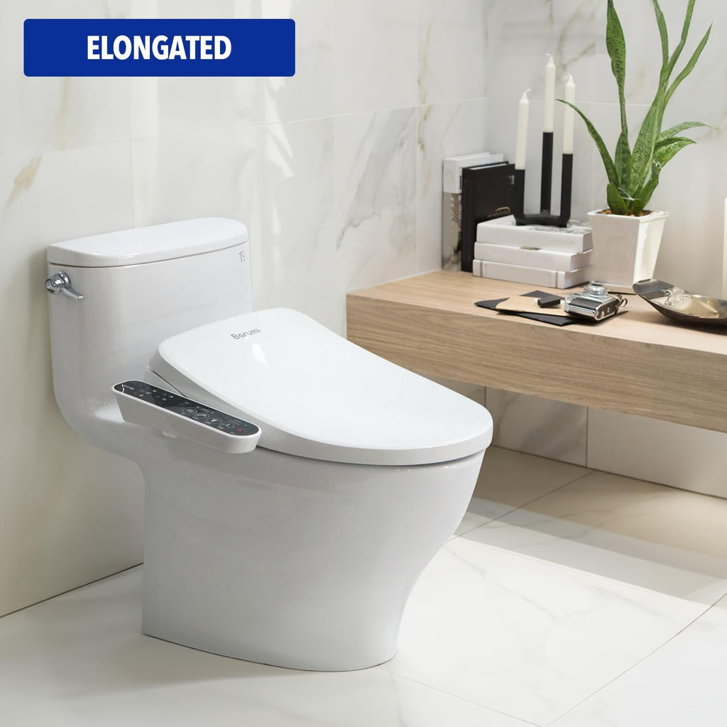 Barumi Bidet [BM-4000], Electric Bidet Toilet Seat, Heated Seat, Warm Water, Position Control, Eco-Mode, Self Cleaning