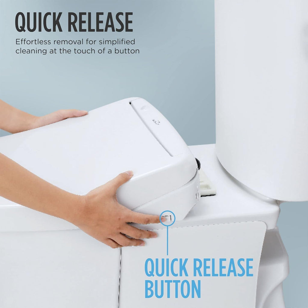 TOTO® WASHLET® C5 Electronic Bidet Toilet Seat with PREMIST and EWATER+ Wand Cleaning, Round, Cotton White - SW3083#01