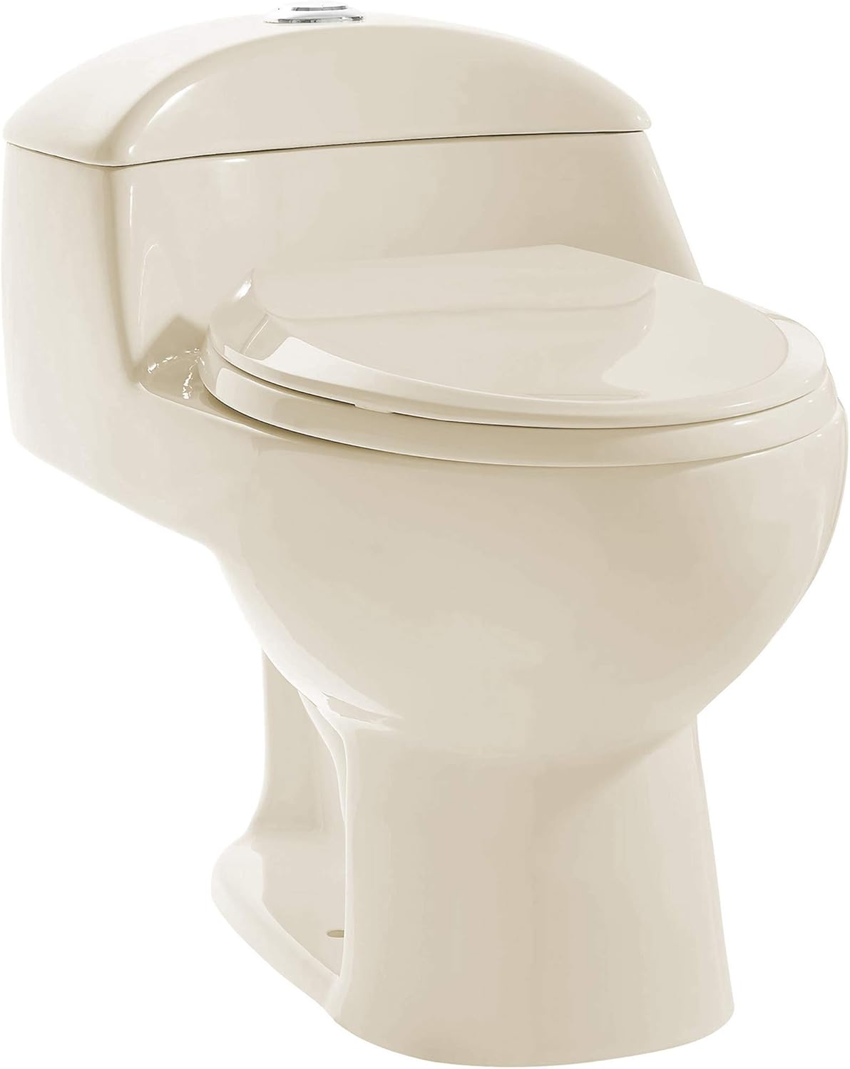 Chateau One-Piece Elongated Dual-Flush Toilet in Bisque 1.1/1.6 gpf