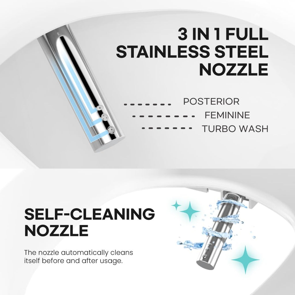 VOVO STYLEMENT TCB-8200SA Smart Toilet for bathrooms, Elongated One Piece Toilet with Auto Open/Close Lid, 1.12 GPF, Auto Dual Flush, ADA Chair Height, Heated Seat, Made in Korea