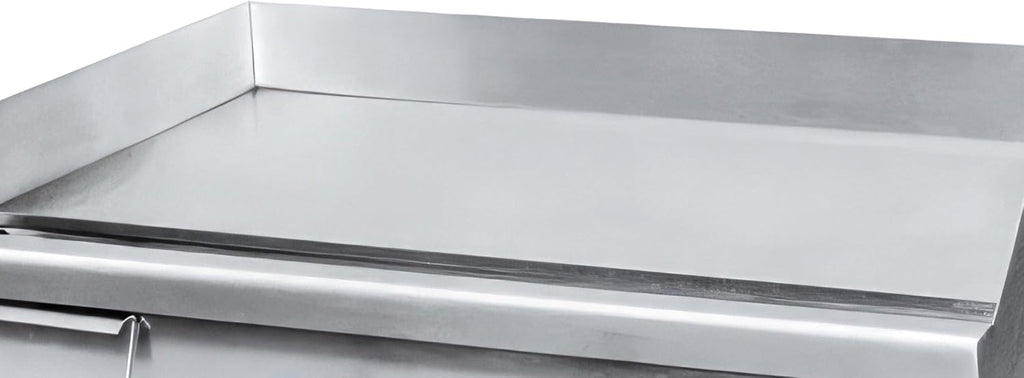 Adcraft 30' Countertop Electric Griddle with Thermostatic Controls and Heavy Duty with Temperatures ranging from 120-570 Degrees, NSF Certified, 220V, 30-inch, Stainless Steel