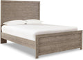 Signature Design by Ashley Culverbach Farmhouse Full Panel Bed, Foundation or Box Spring Needed, Gray