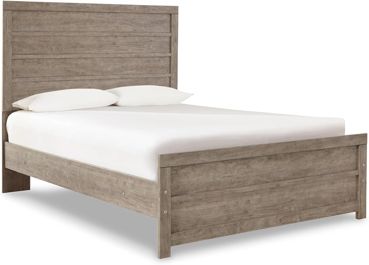 Signature Design by Ashley Culverbach Farmhouse Full Panel Bed, Foundation or Box Spring Needed, Gray