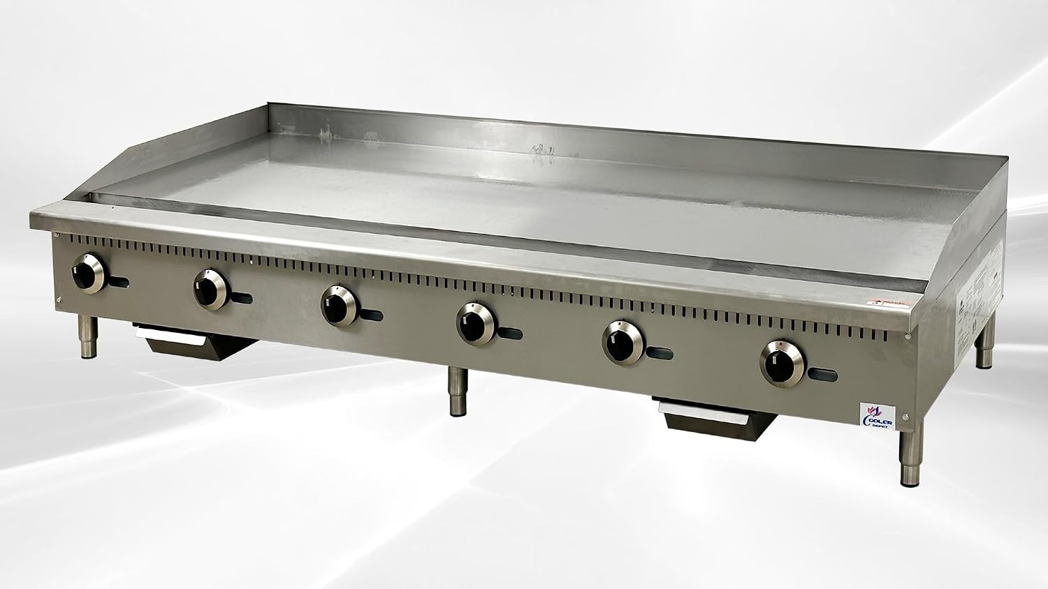 Commercial Griddle 72' Countertop Natural Gas - 180000 BTU ETL TC-G72-H